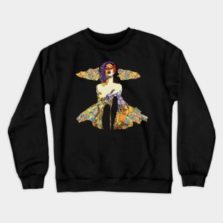 Sandy Day For Doris At The Beach Crewneck Sweatshirt